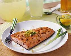 Springtime Honey-Citrus Lacquered Wild Salmon
